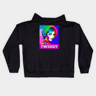 Twiggy Pop Art Kids Hoodie